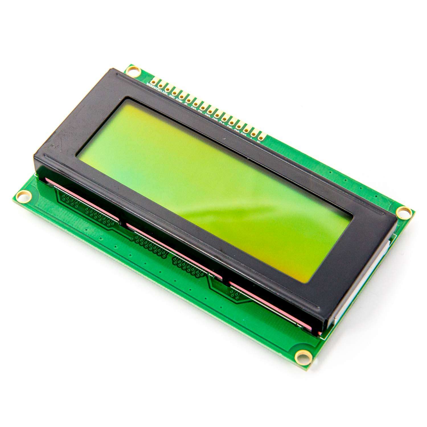 Alfanumerisk display 20x4 tecken, grön-gul